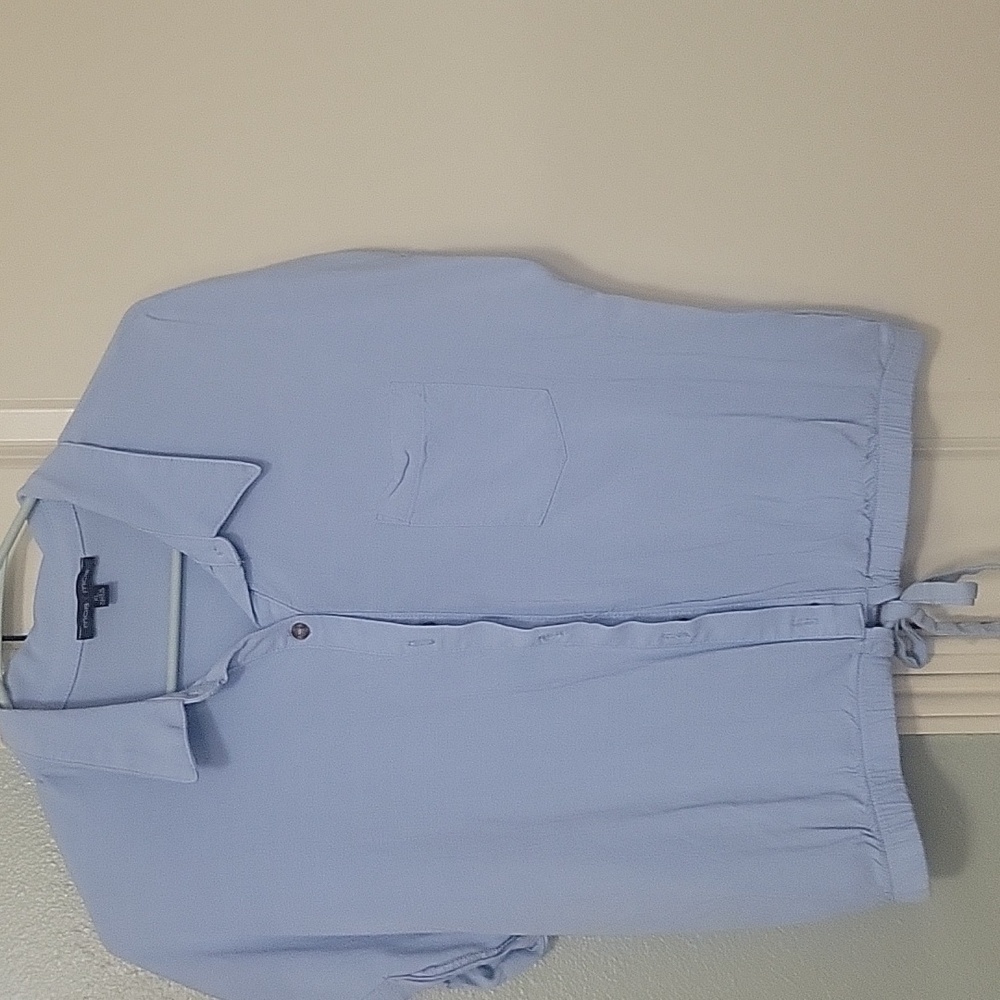 Moa Moa Sky Blue Casual Button-Down Shirt